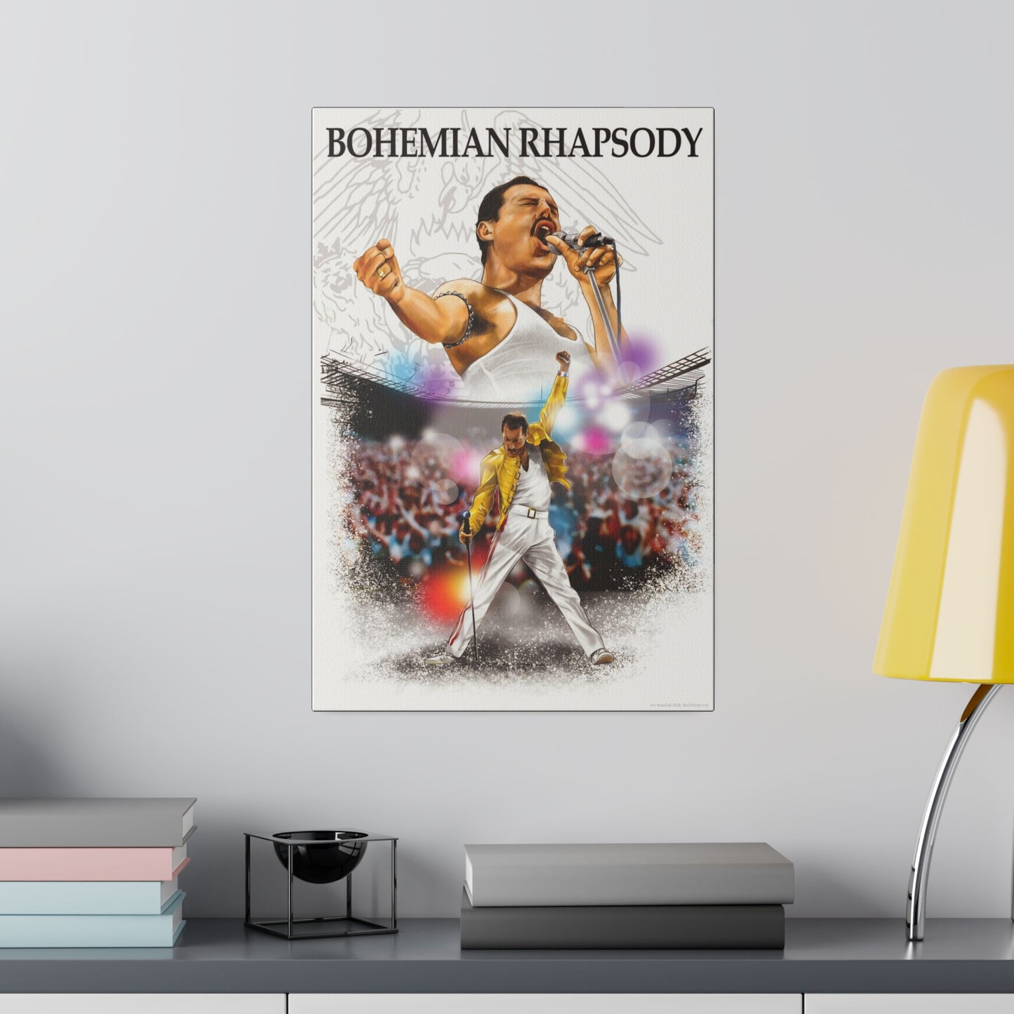 Bohemian Rhapsody Tribute: Freddy Mercury & Queen Canvas