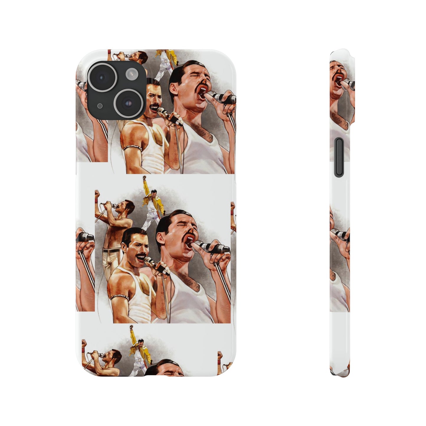 Freddie Mercury, Live, Queen, Iphone 15, 14, 13, 12 Cases
