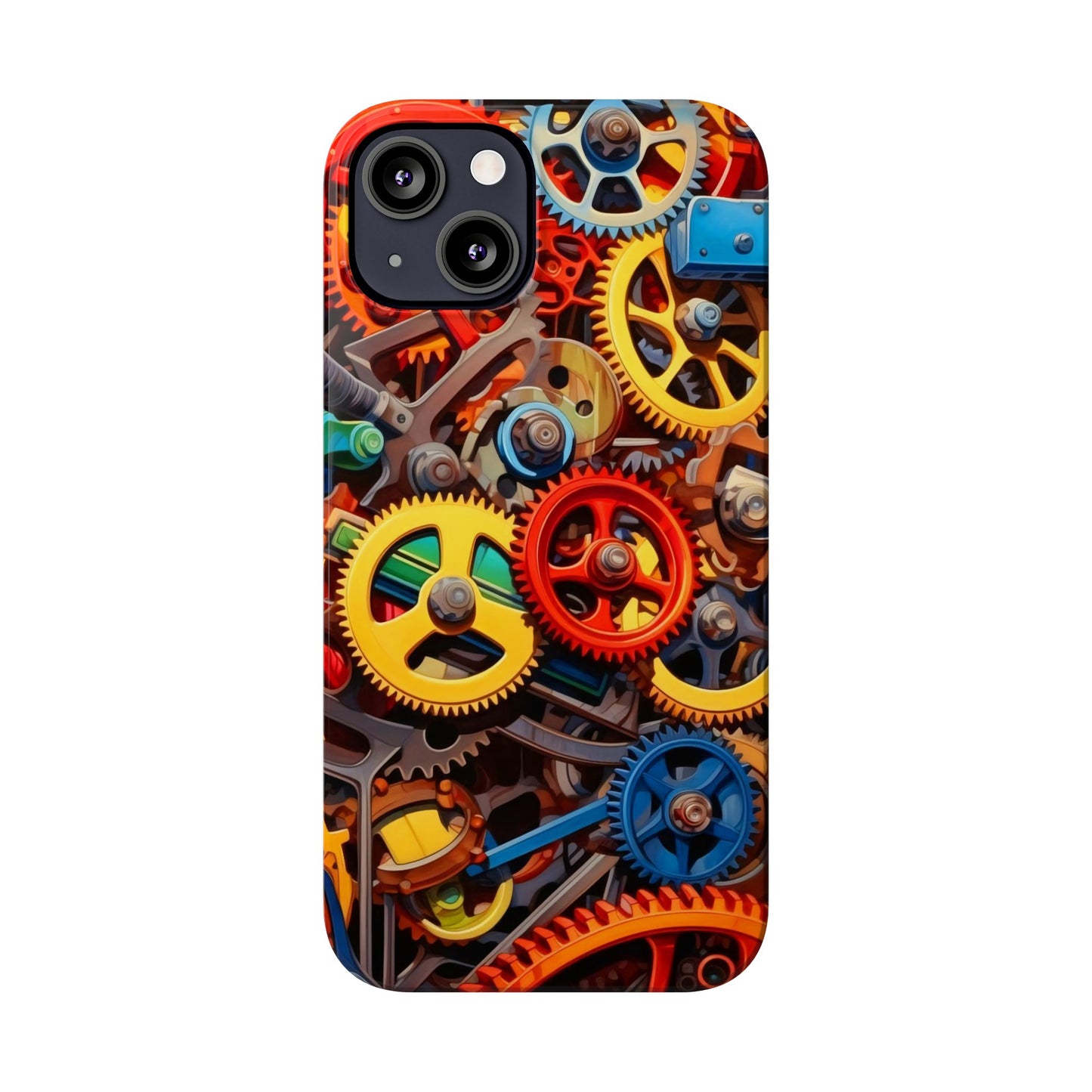Colorful Gears: Iphone 15, 14, 13, 12 Cases