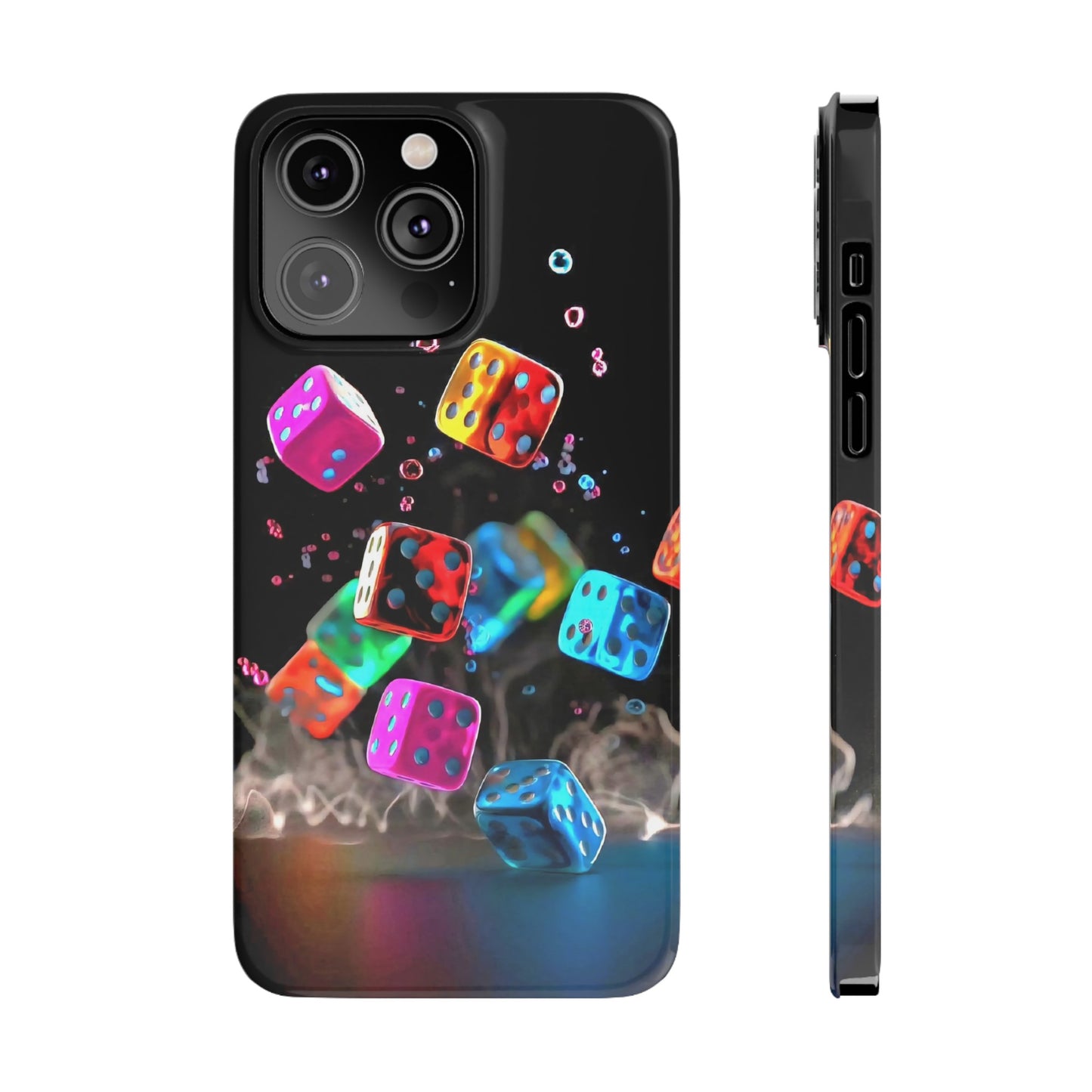 Falling Colorful Cubes, Iphone 15, 14, 13, 12 Cases