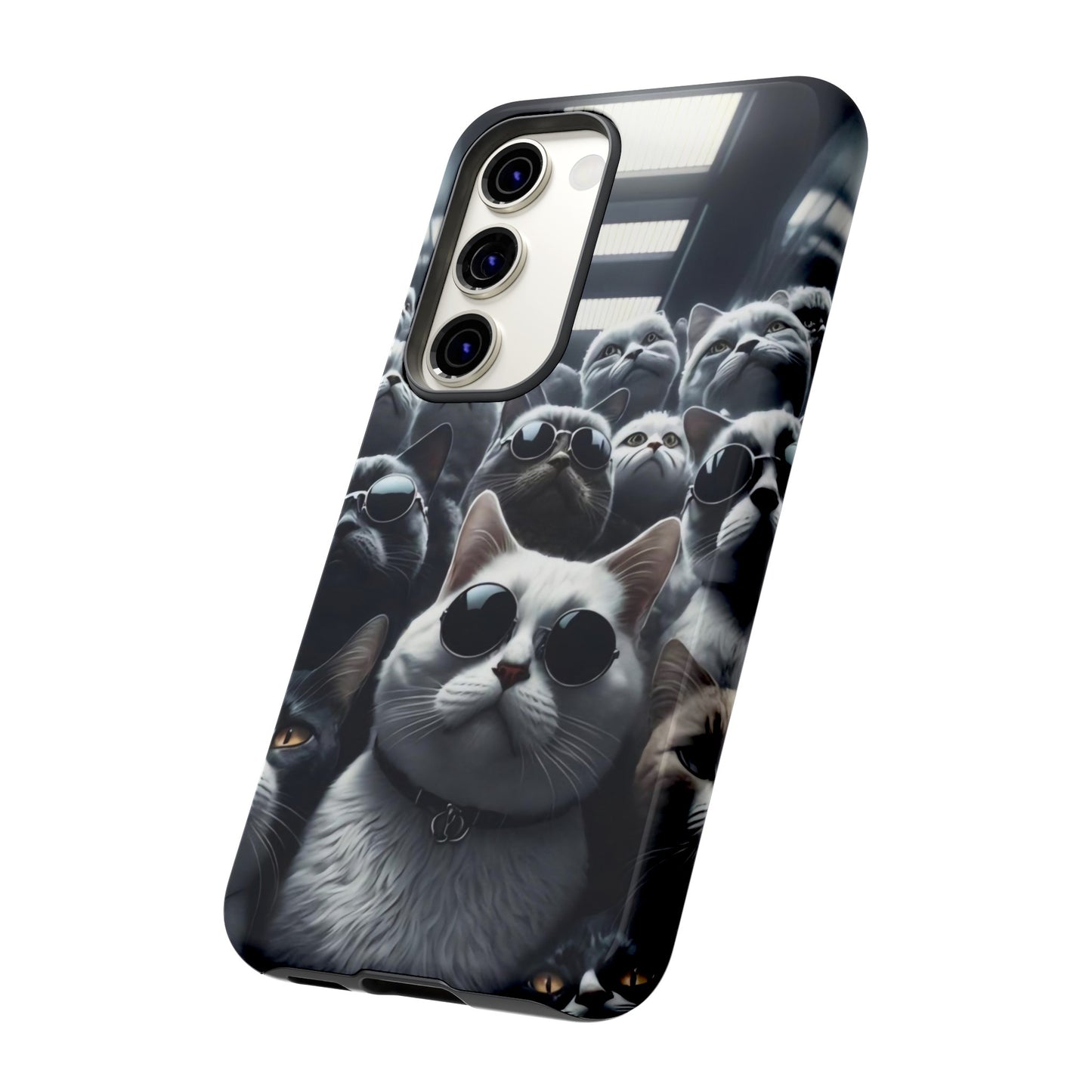 Cool Cats with Sunglasses" for iPhone 15, 14, 13, 12, 11 and Galaxy S23, S22 Cases