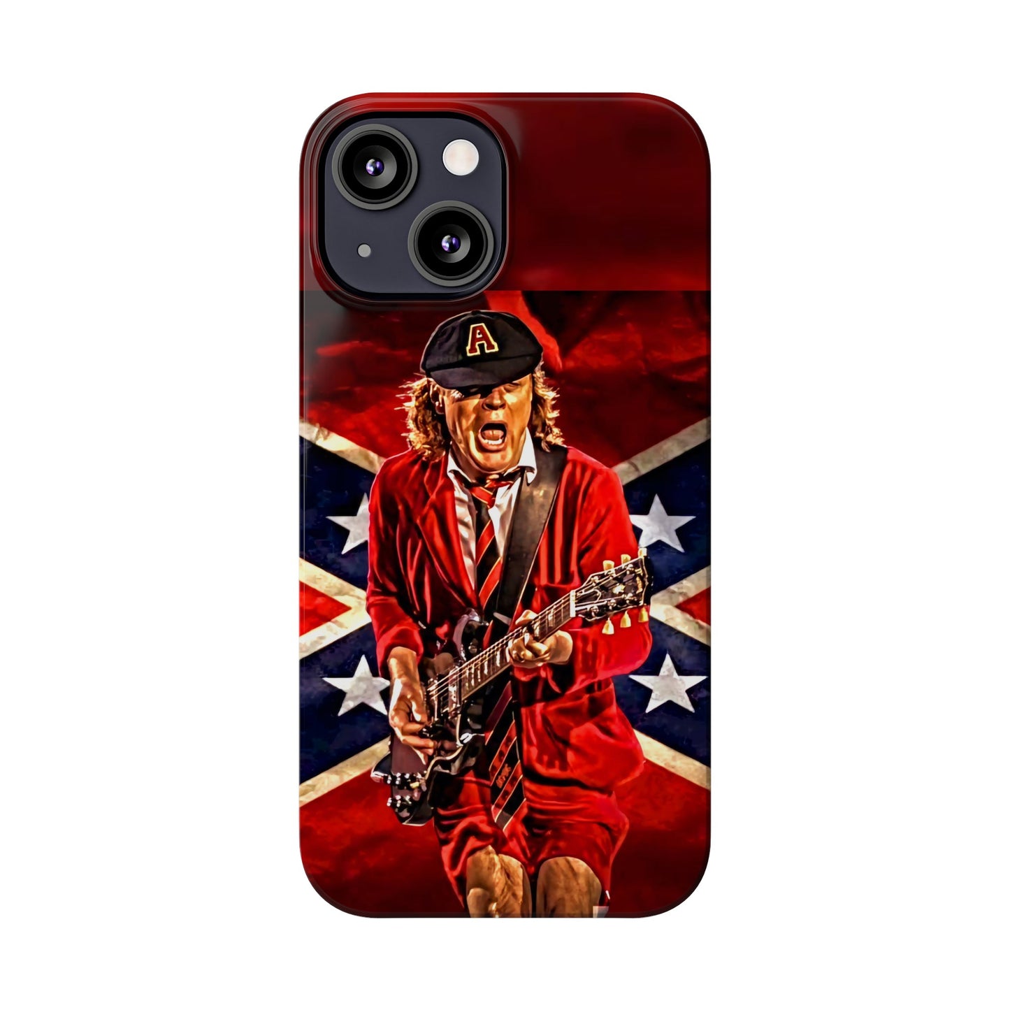 ACDC, with Angus Young Iphone 15, 14, 13, 12 Cases