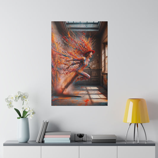 Breaking Through: A Spectrum of Paints - Canvas