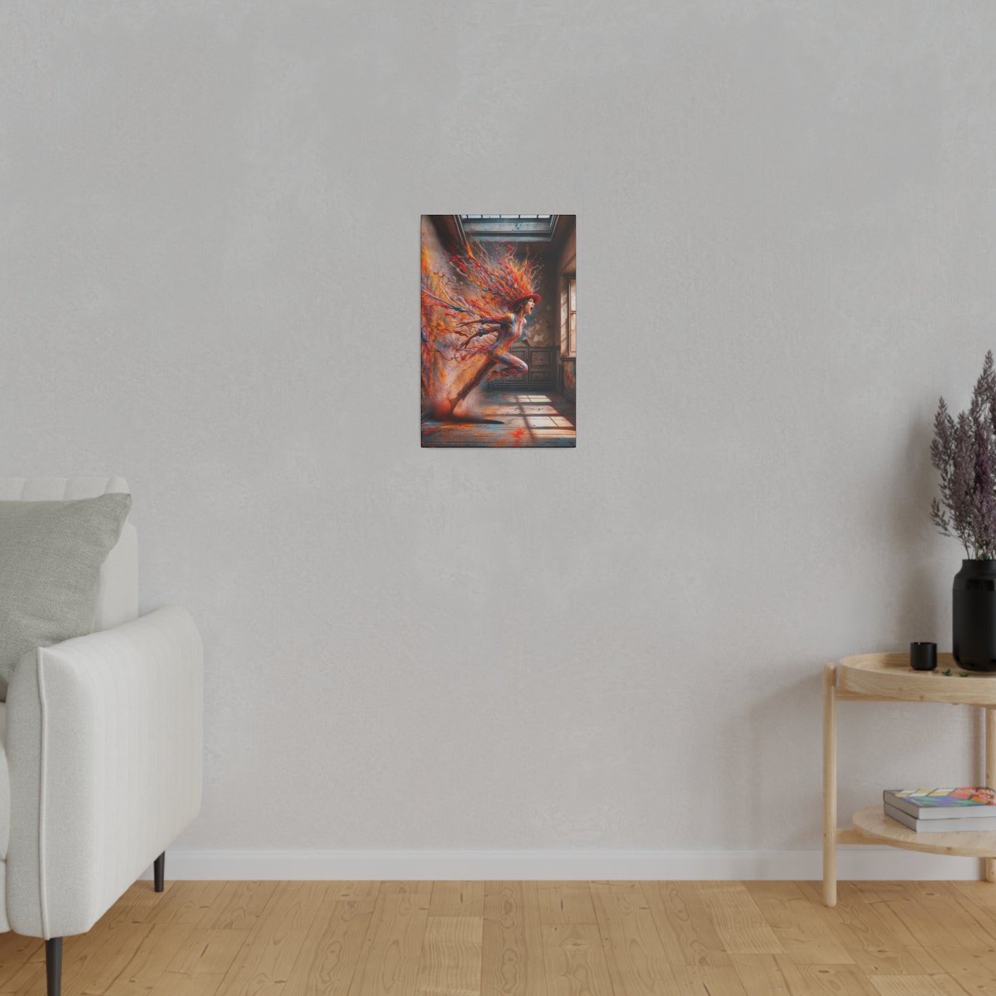 Breaking Through: A Spectrum of Paints - Canvas