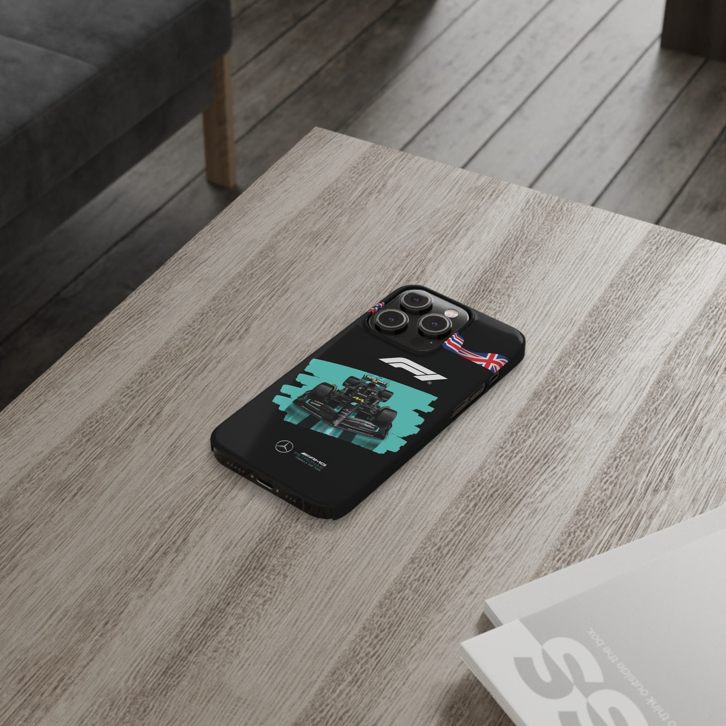 F1 Mercedes Black Edition Iphone Cases