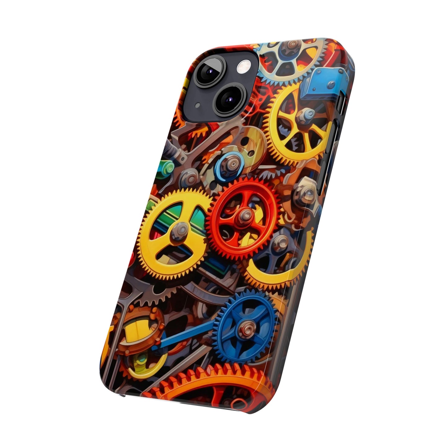 Colorful Gears: Iphone 15, 14, 13, 12 Cases
