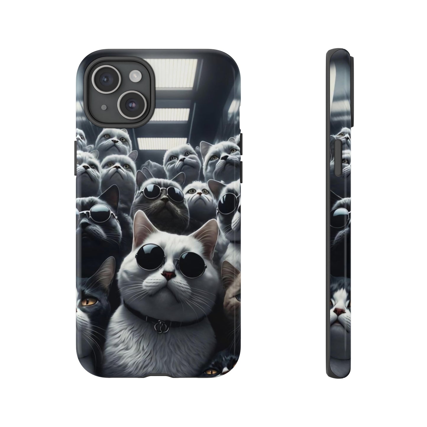 Cool Cats with Sunglasses" for iPhone 15, 14, 13, 12, 11 and Galaxy S23, S22 Cases