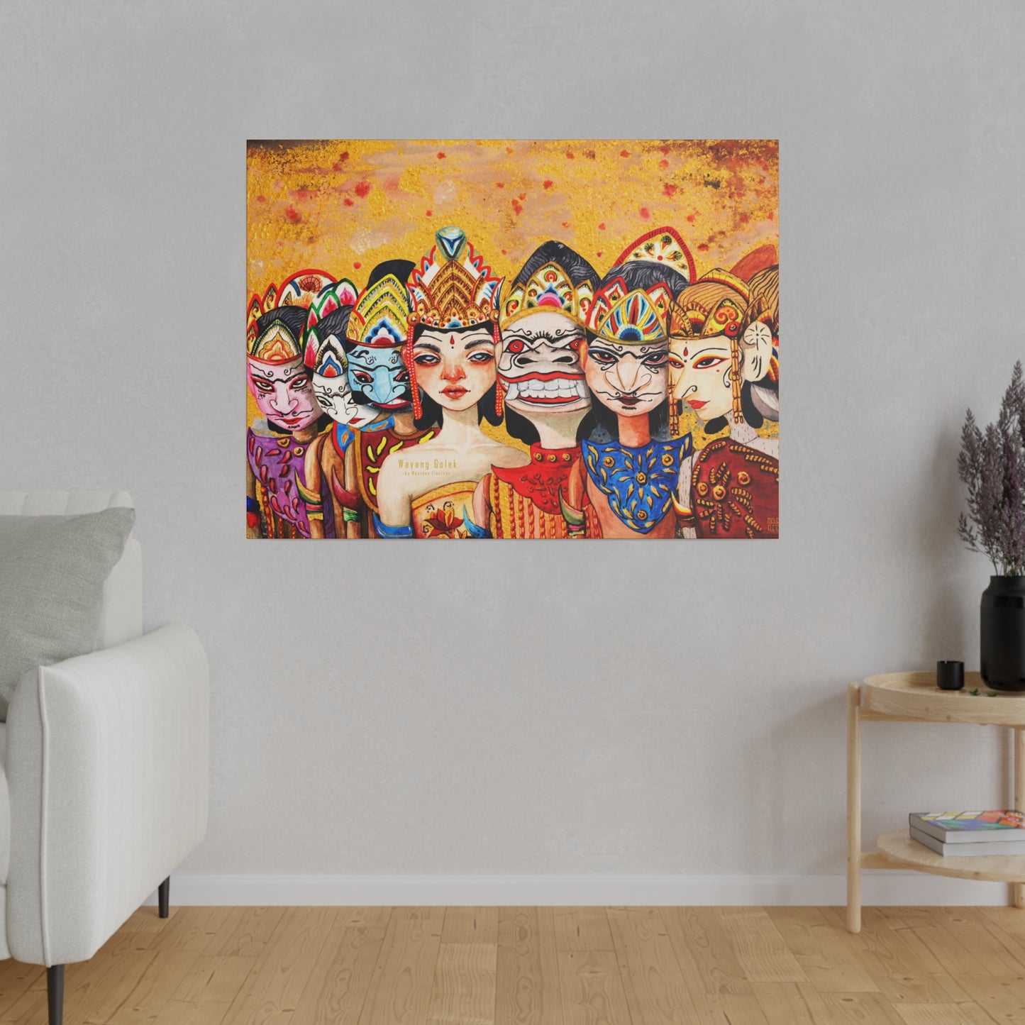 Wayang Art of Indonesia: Wall Decor - Canvas