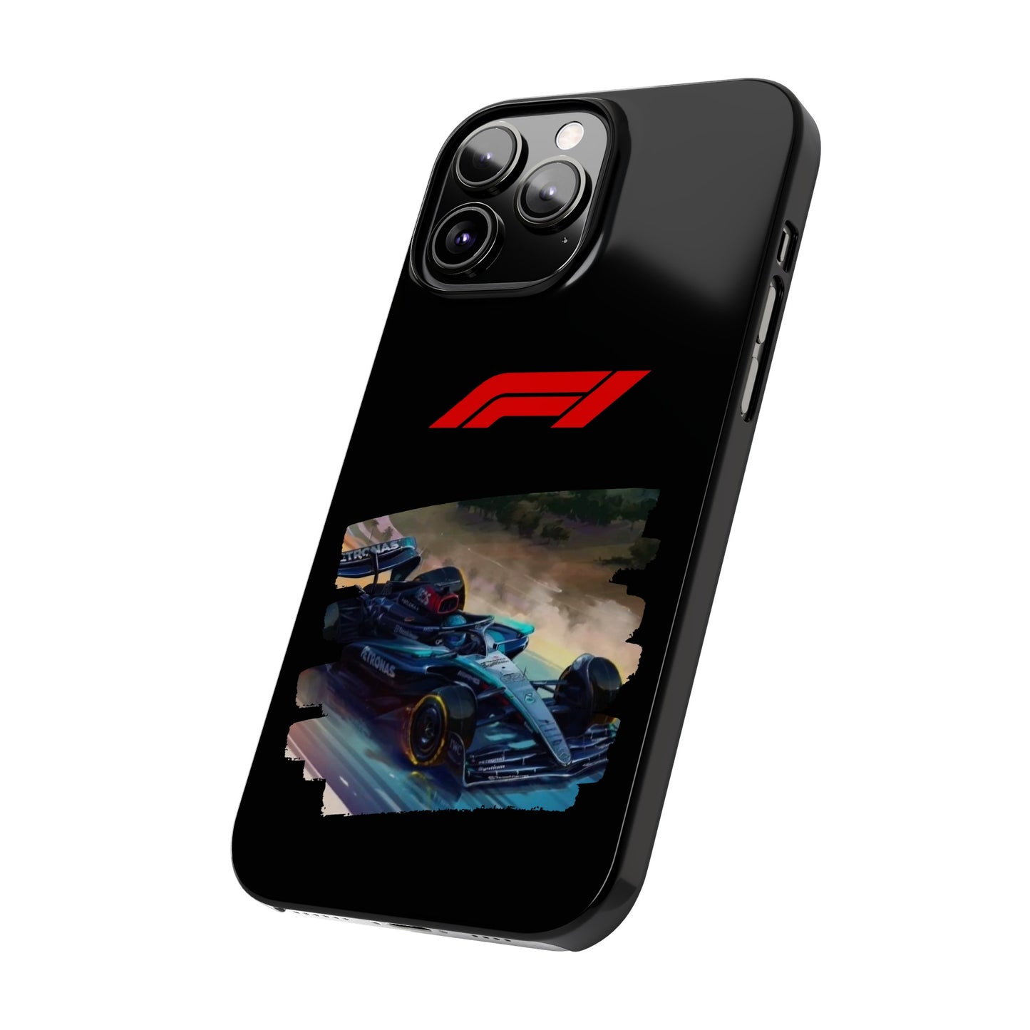 F1 Mercedes Racecar Iphone 15, 14, 13, 12, 11 Cases