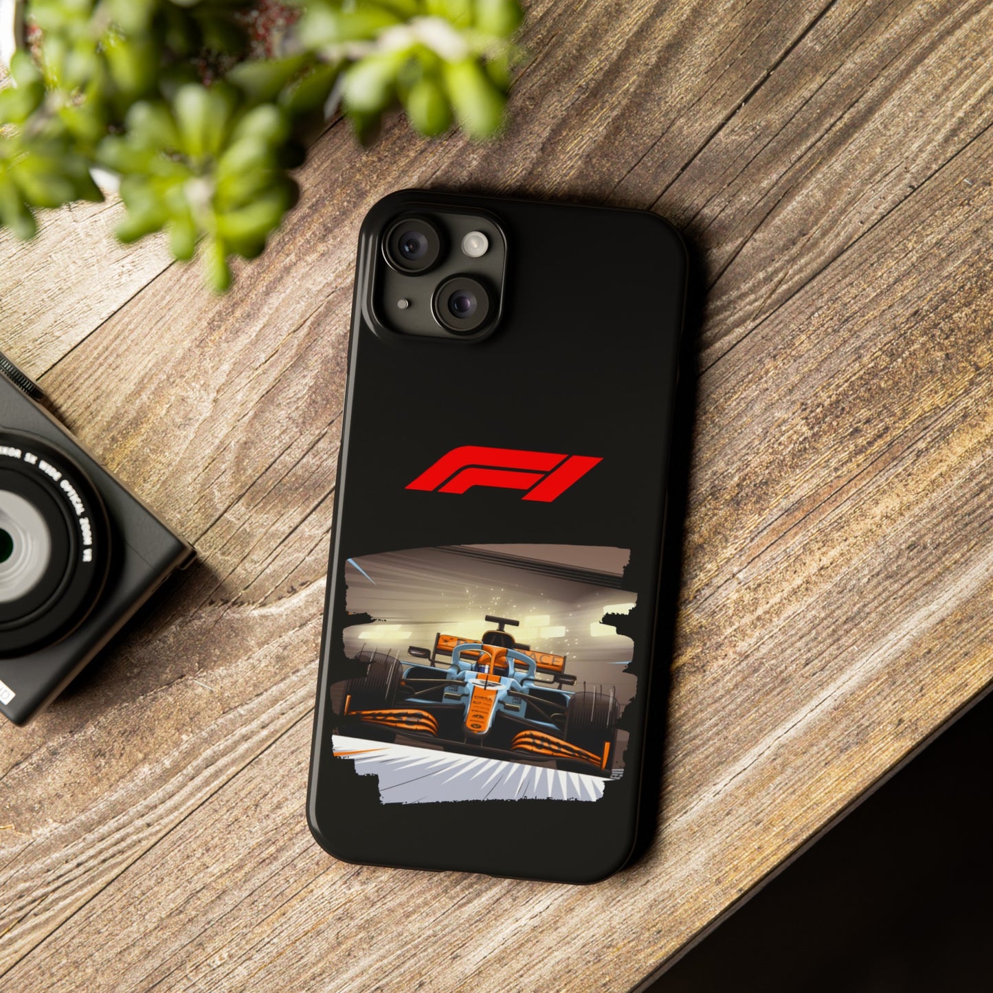 F1 McClaren Orange Car Iphone 15, 14, 13, 12, 11 Cases