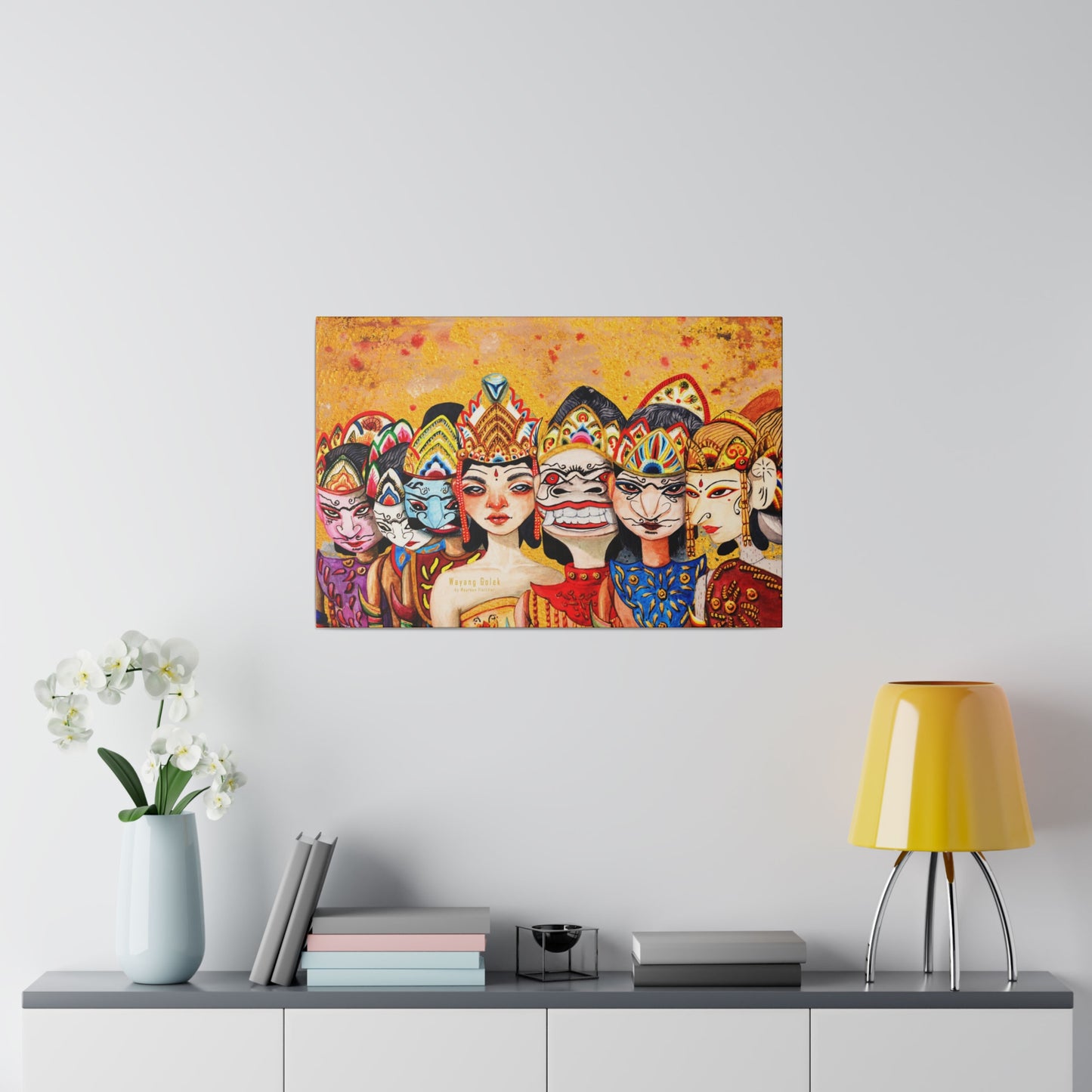 Wayang Art of Indonesia: Wall Decor - Canvas