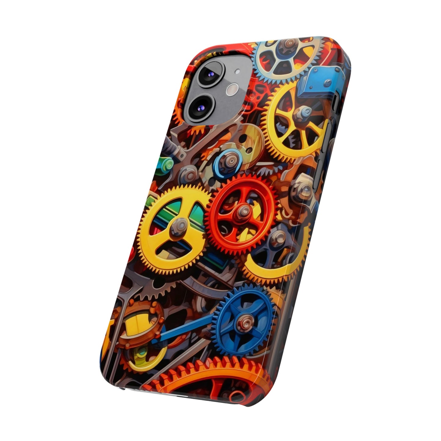 Colorful Gears: Iphone 15, 14, 13, 12 Cases