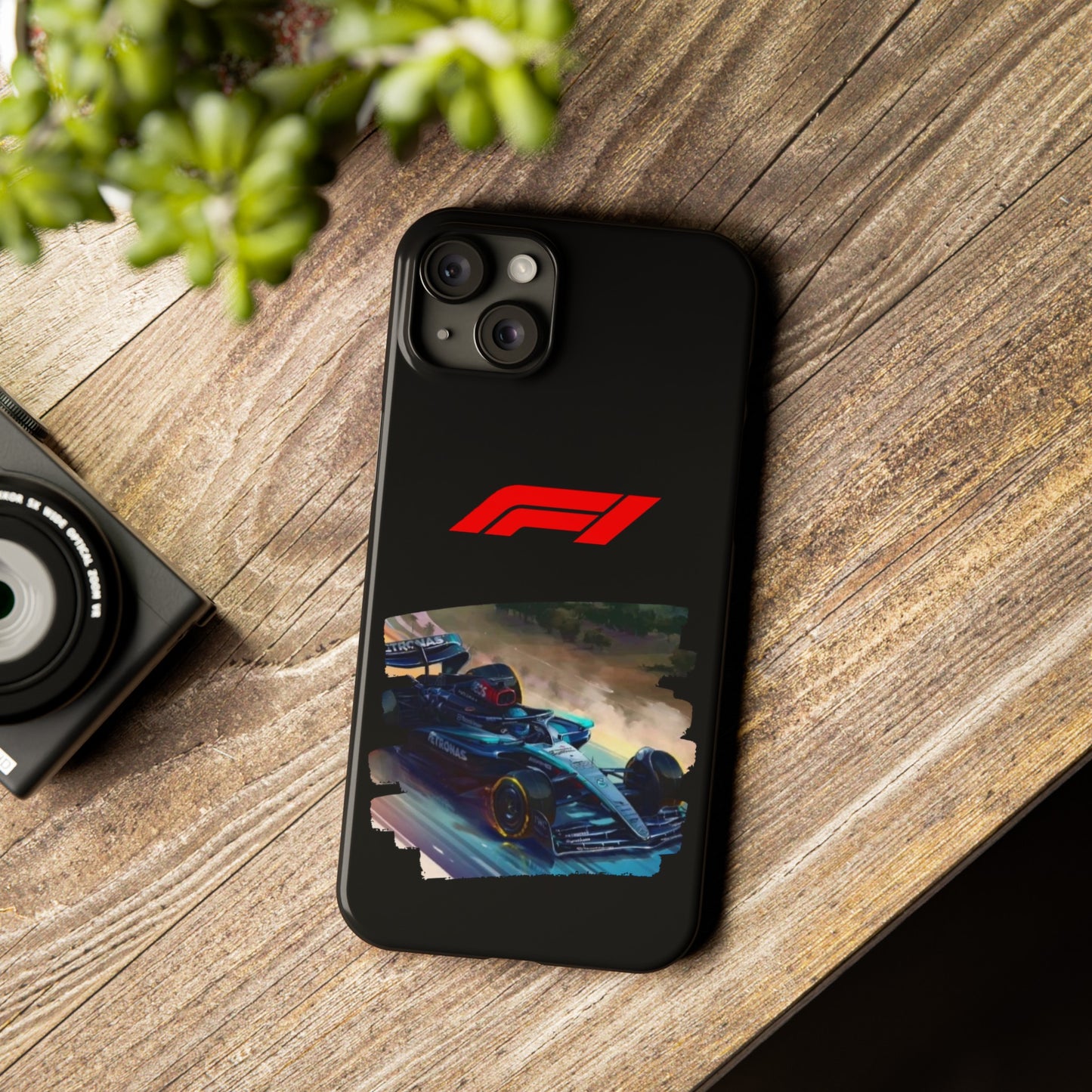 F1 Mercedes Racecar Iphone 15, 14, 13, 12, 11 Cases