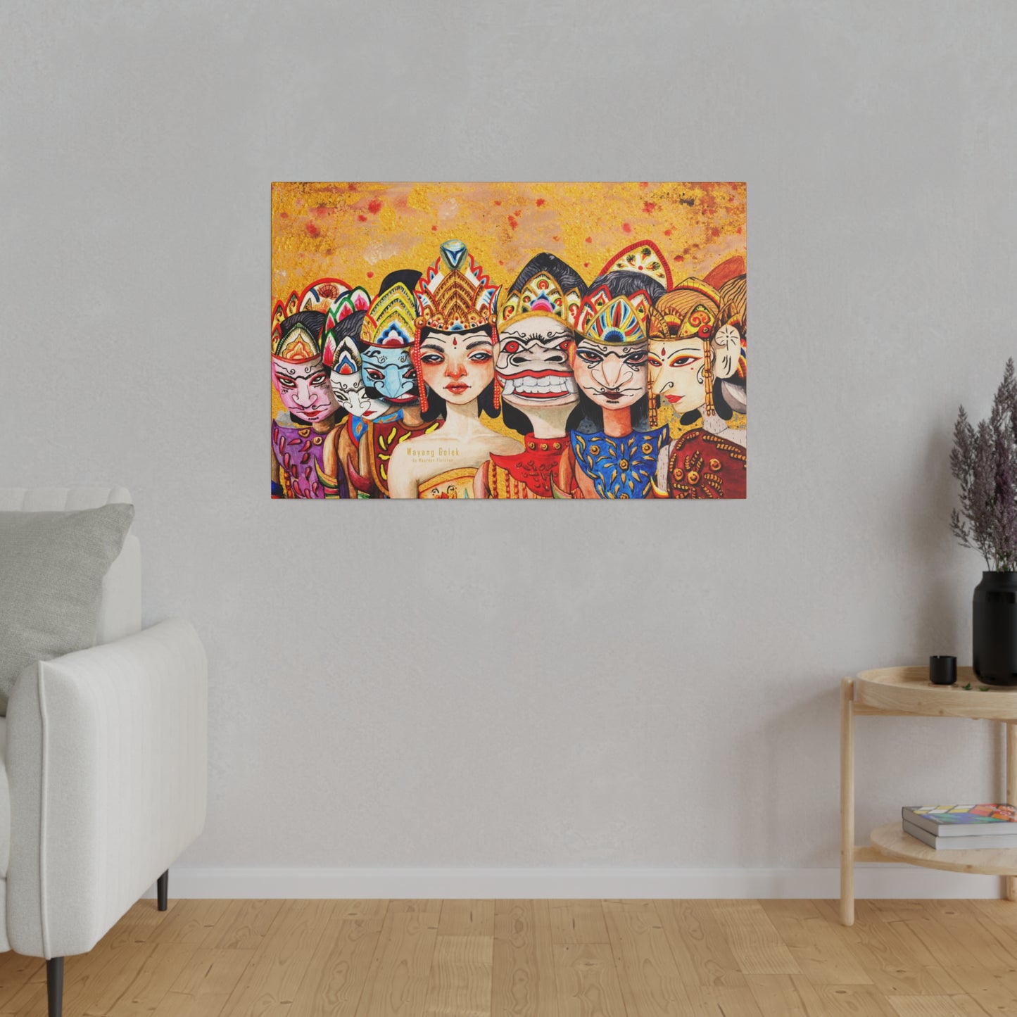 Wayang Art of Indonesia: Wall Decor - Canvas