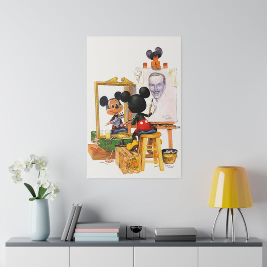 Drawing Inspiration: Mickey Mouse and Walt Disney Canvas