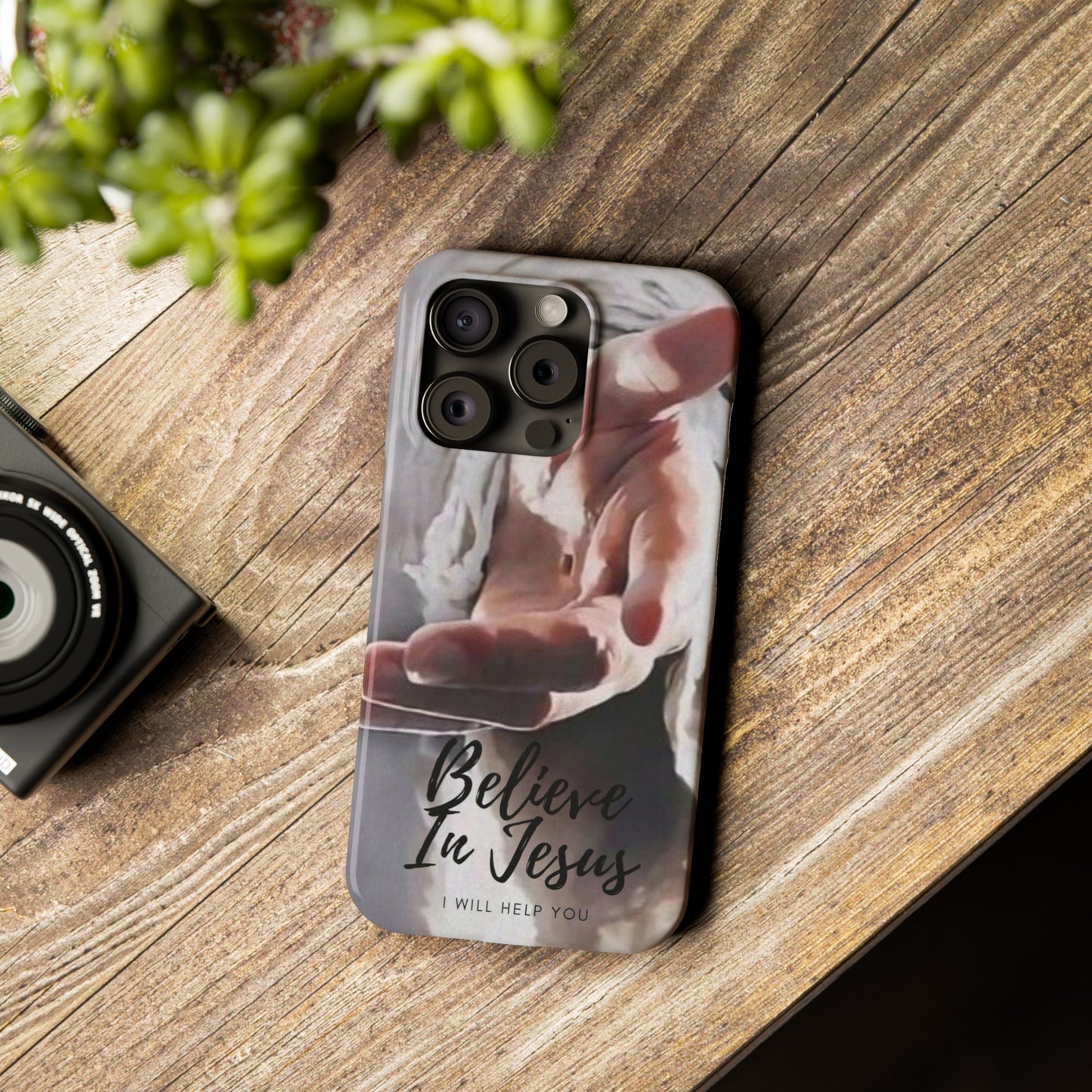 Believe: Jesus Reaches Out His Hand" iPhone 15, 14, 13, 12, Cases
