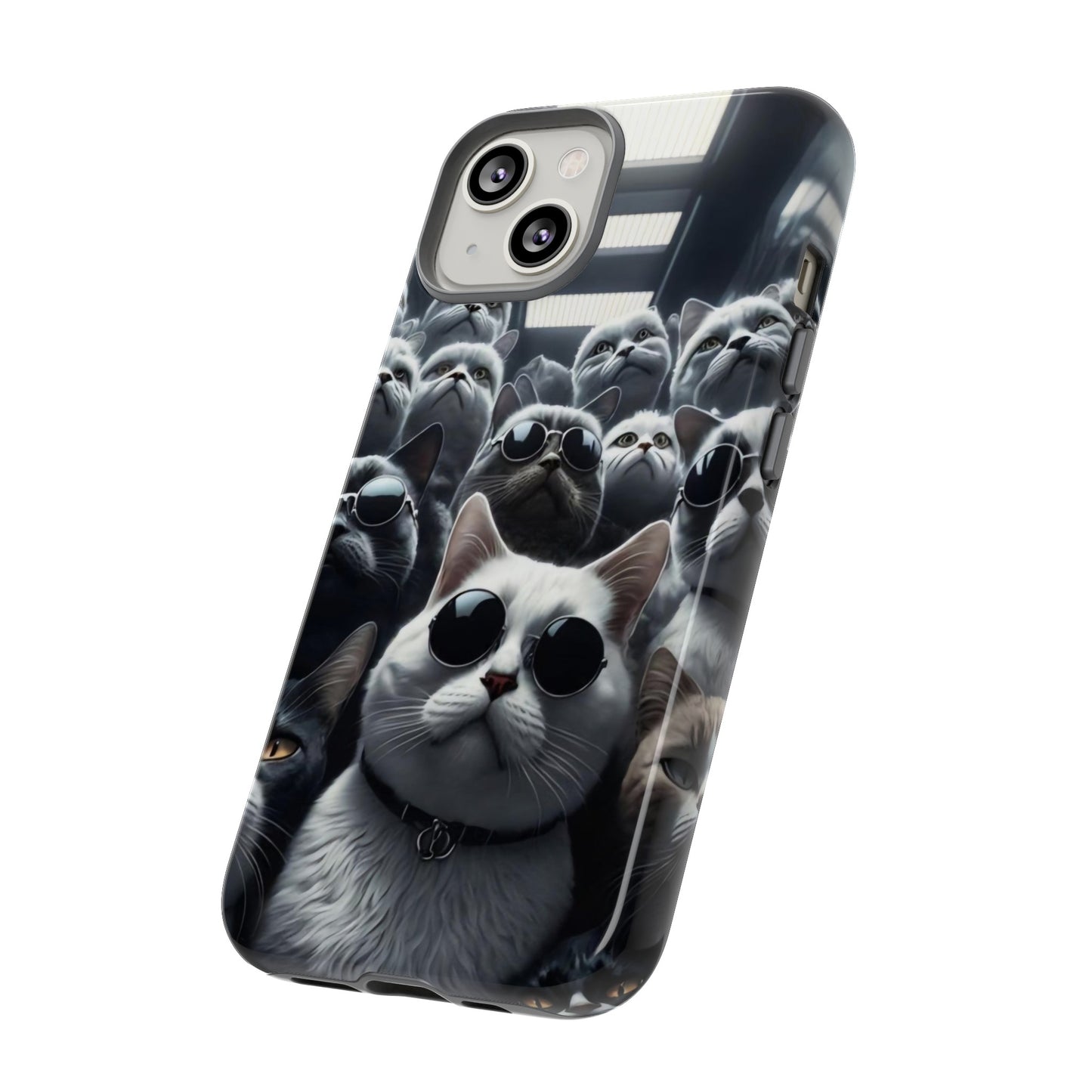 Cool Cats with Sunglasses" for iPhone 15, 14, 13, 12, 11 and Galaxy S23, S22 Cases