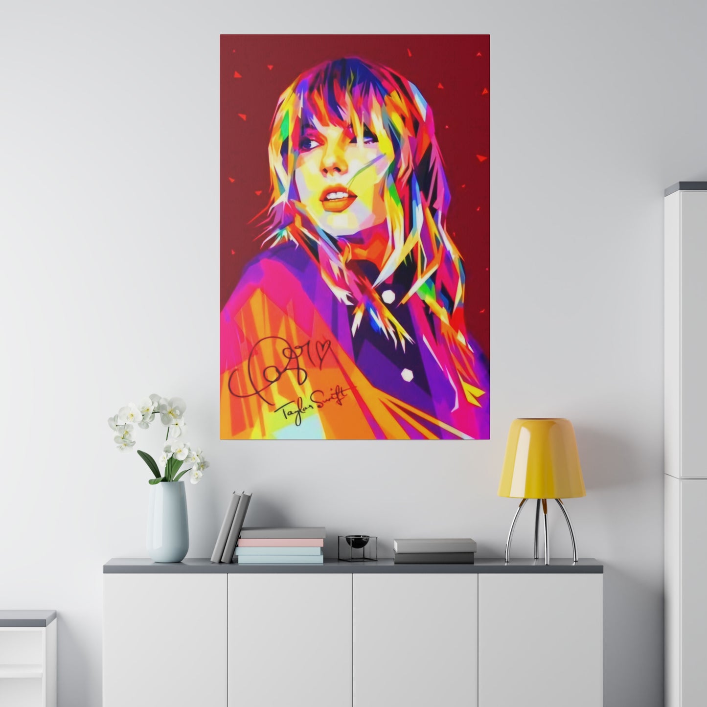 Taylor Swift Wall Art with Signature - Canvas