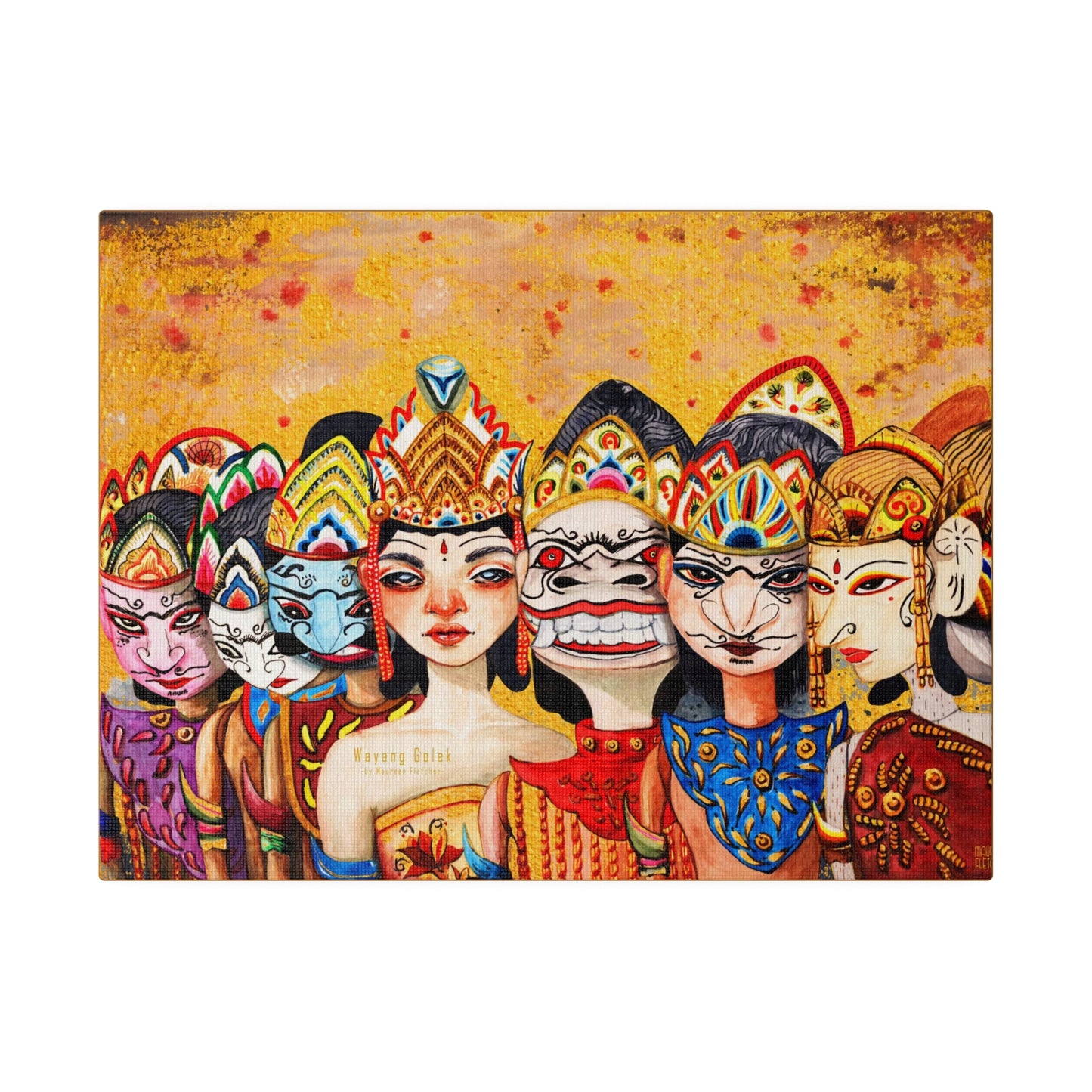 Wayang Art of Indonesia: Wall Decor - Canvas