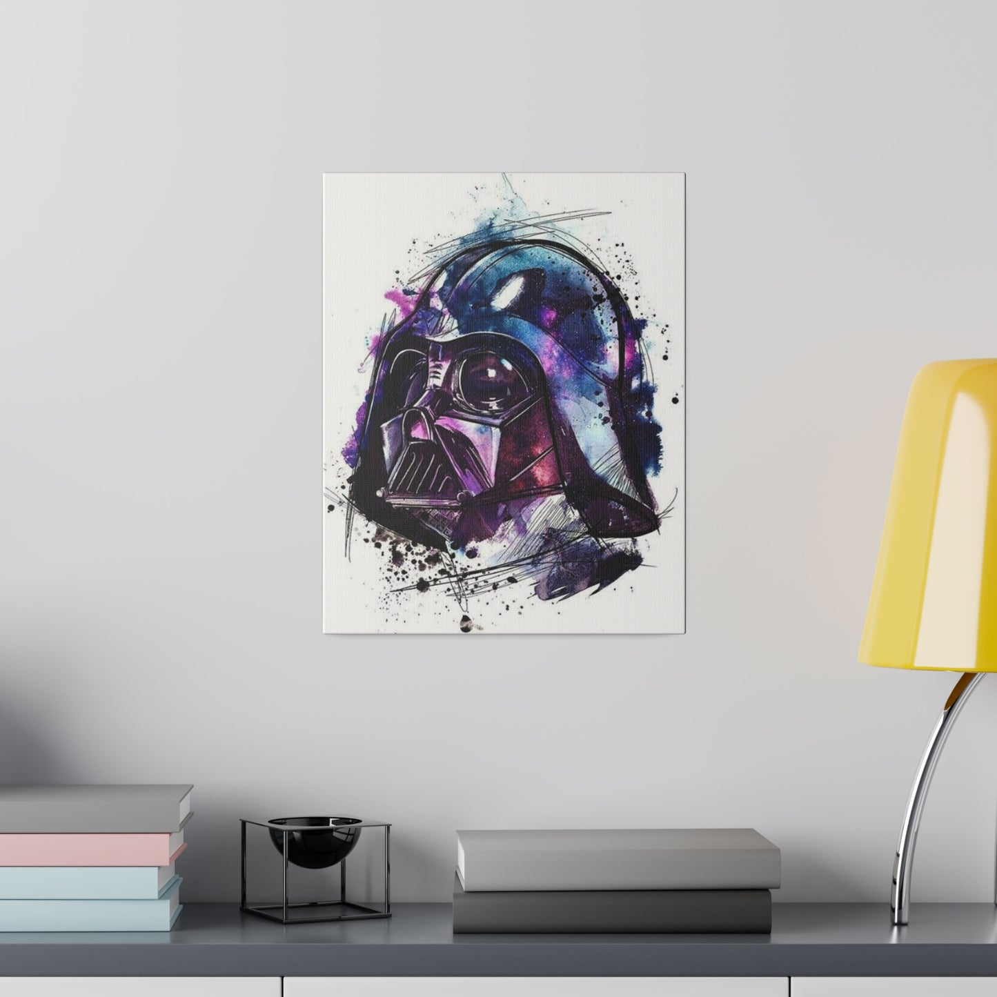 Star Wars Darth Vader Watercolor Canvas: Dark Side Art
